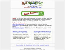 Tablet Screenshot of charitycafe.com